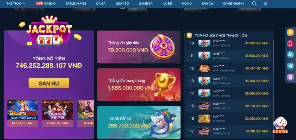 Người chơi ăn mừng chiến thắng Jackpot tại Onebox63